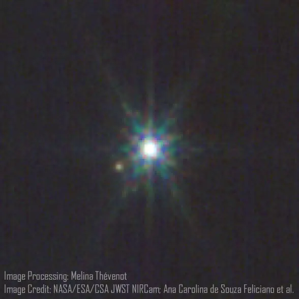 James Webb Space Telescope image of 136199 Eris, a trans-Neptunian object.