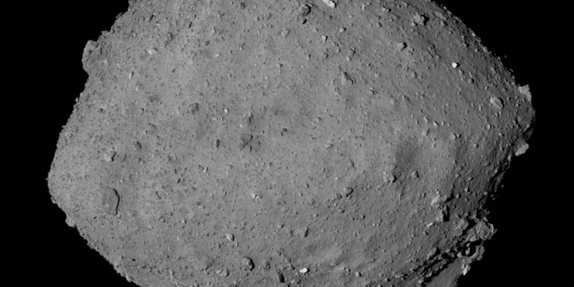 Photograph of 162173 Ryugu, an Apollo near-Earth asteroid.