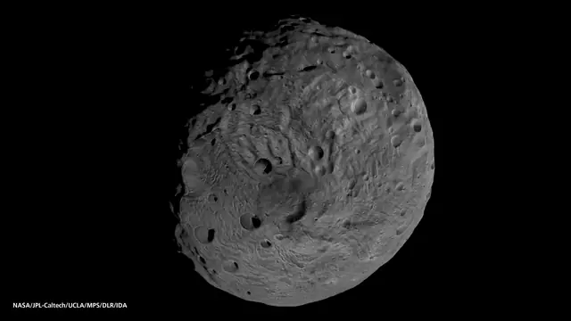 Photograph of 4 Vesta, a main-belt asteroid.