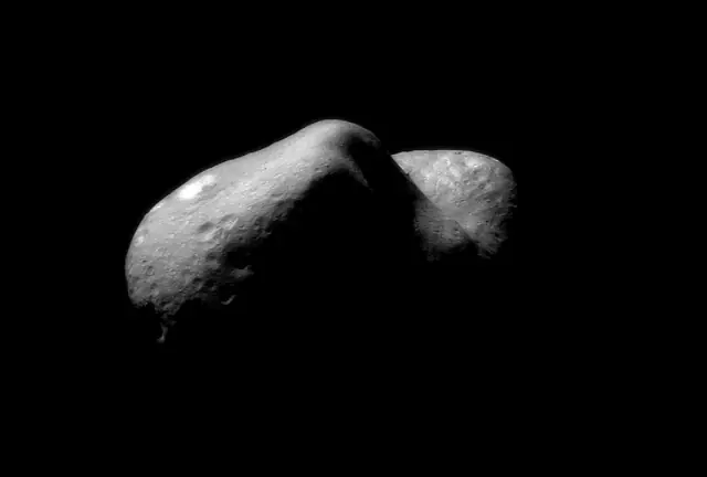 Photograph of 433 Eros, an Amor near-Earth asteroid.