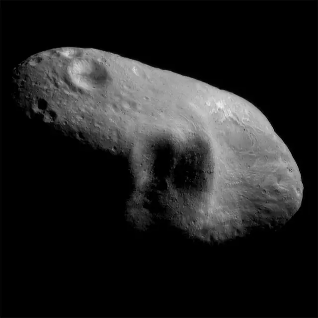 Photograph of 433 Eros, an Amor near-Earth asteroid.