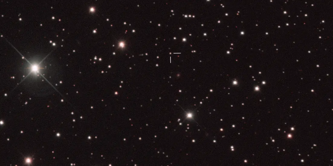 Photograph of A0620-00, a stellar-mass black hole in Monoceros.