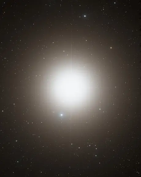 Photograph of Arcturus, a K1.5IIIFe-0.5 orange giant in Boötes.