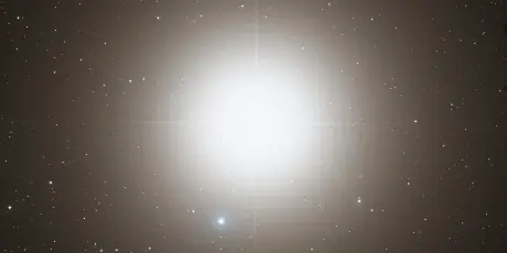 Photograph of Arcturus, a K1.5IIIFe-0.5 orange giant in Boötes.