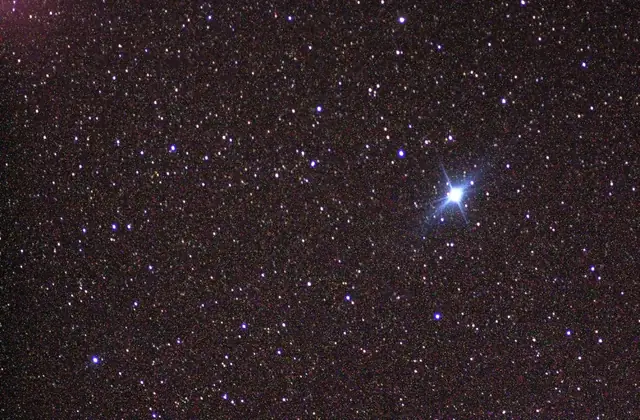 Photograph of Canopus, an A9II white bright giant in Carina.