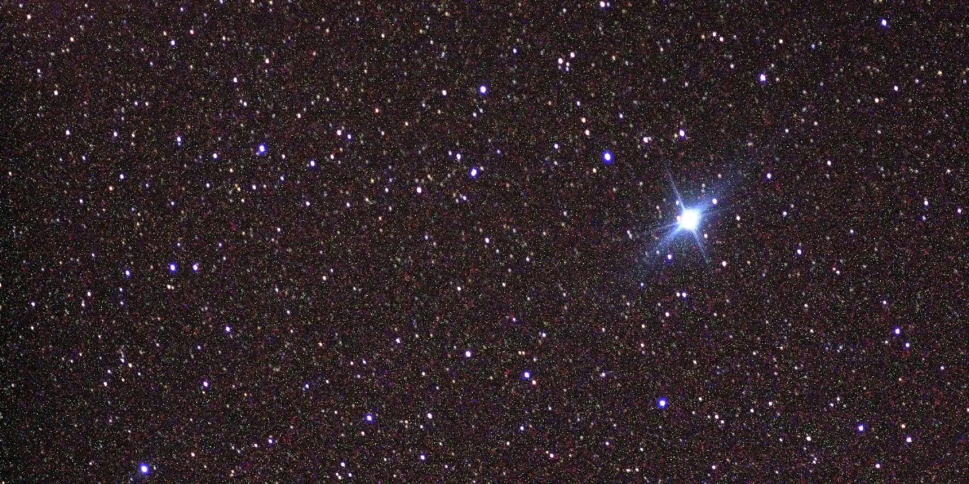 Photograph of Canopus, an A9II white bright giant in Carina.