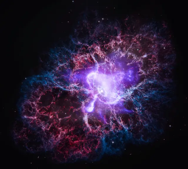 Chandra X-ray Observatory image of Crab Nebula, a supernova remnant in Taurus.