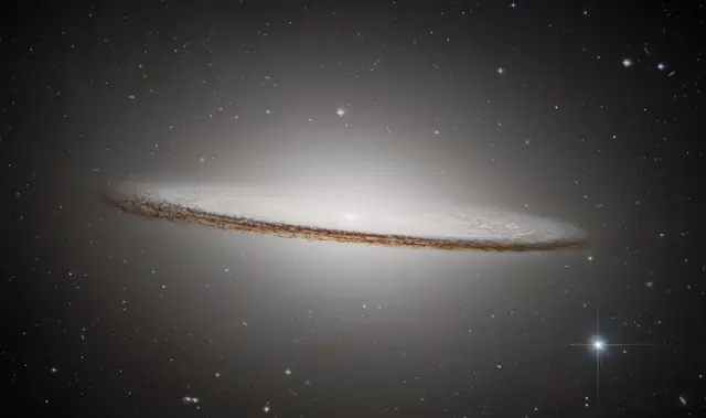 Hubble Space Telescope image of Sombrero Galaxy, a spiral galaxy Sa in Virgo.