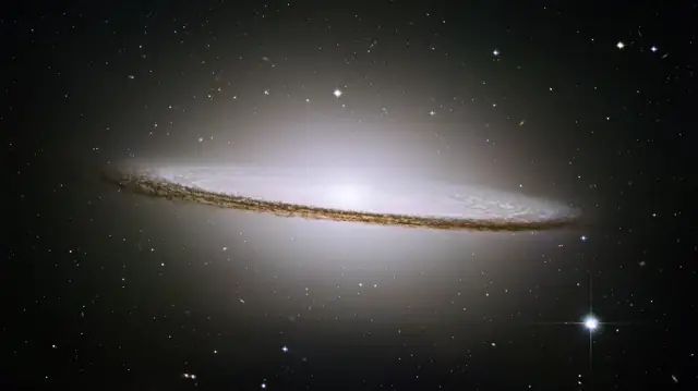 Hubble Space Telescope image of Sombrero Galaxy, a spiral galaxy Sa in Virgo.