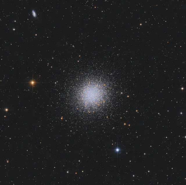 Photograph of Hercules Globular Cluster, a globular cluster in Hercules.