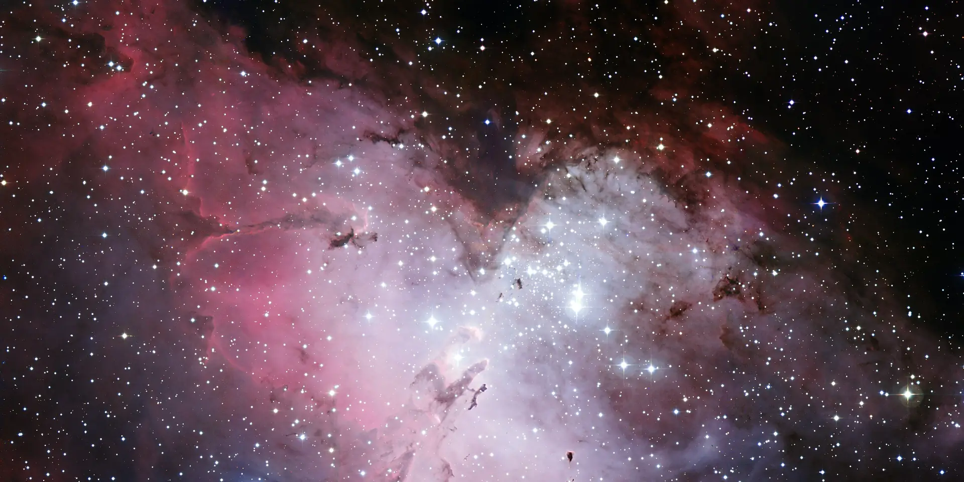 Photograph of Eagle Nebula, a nebula in Serpens.