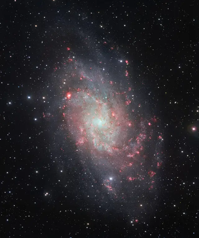 Photograph of Triangulum Galaxy, a spiral galaxy Sc in Triangulum.