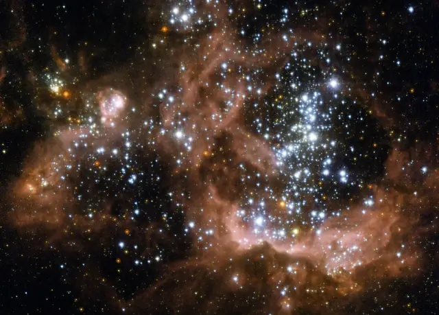 Hubble Space Telescope image of Triangulum Galaxy, a spiral galaxy Sc in Triangulum.