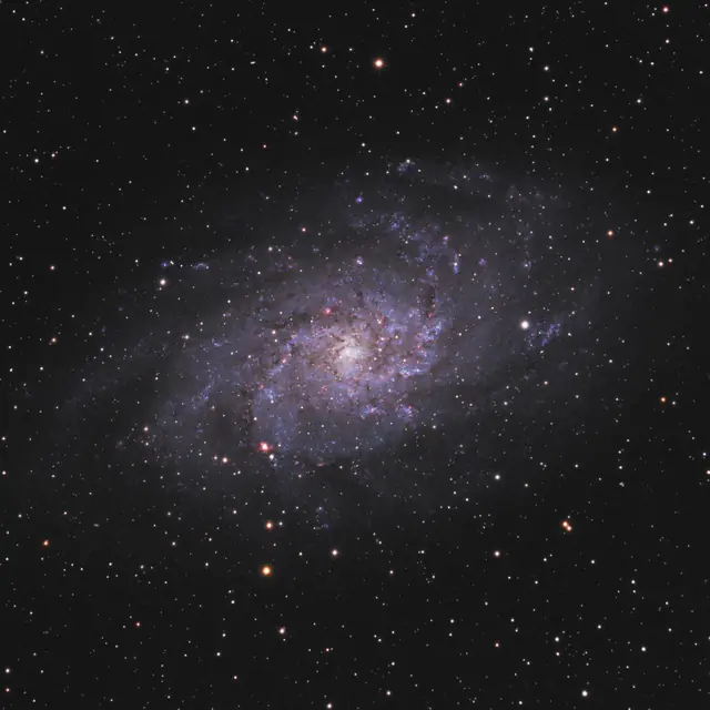 Photograph of Triangulum Galaxy, a spiral galaxy Sc in Triangulum.