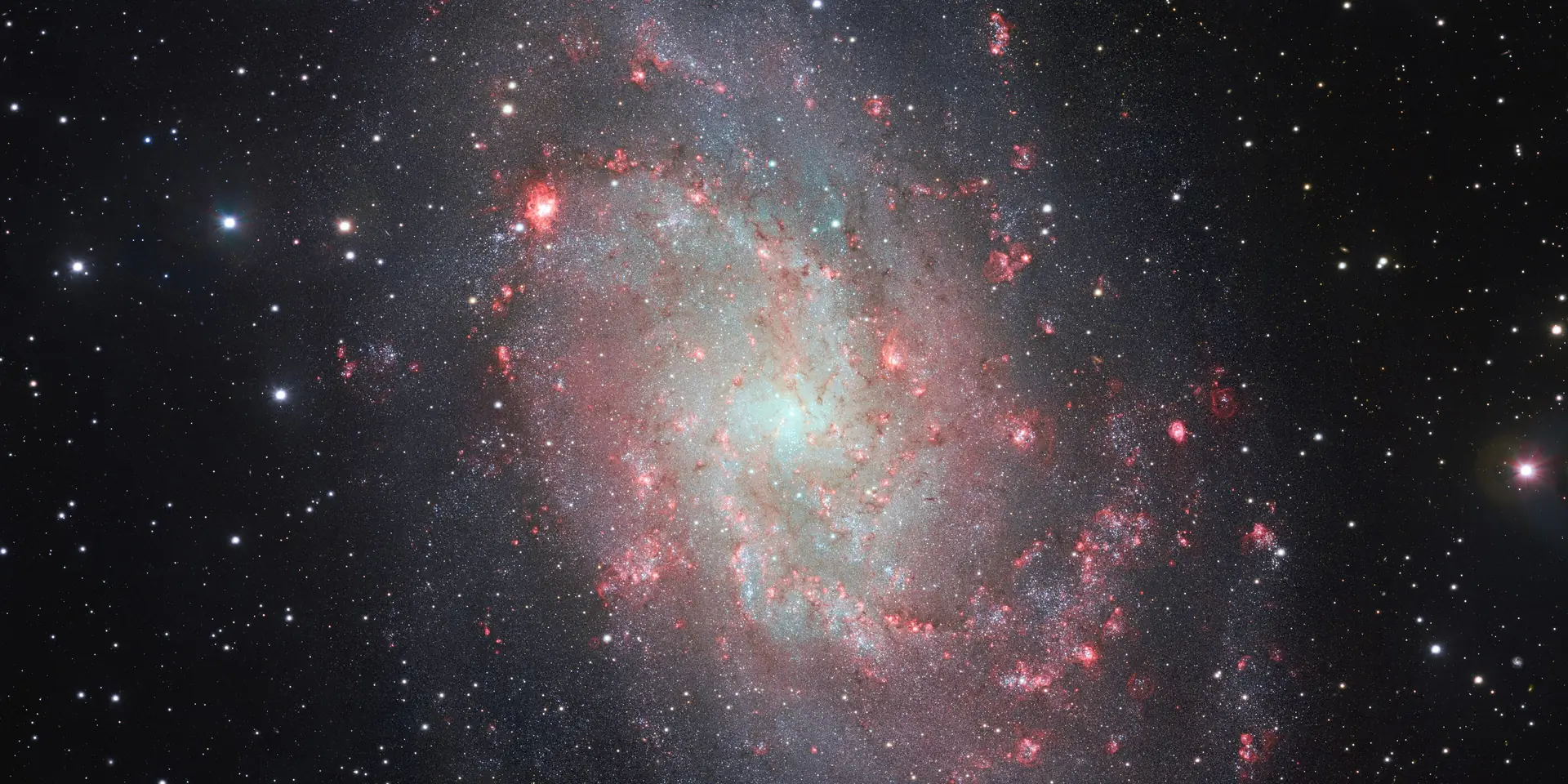 Photograph of Triangulum Galaxy, a spiral galaxy Sc in Triangulum.