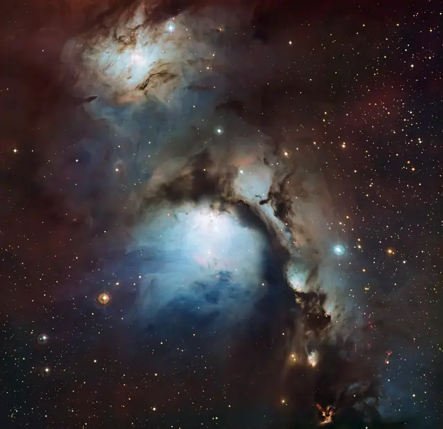 Photograph of M78, a reflection nebula in Orion.