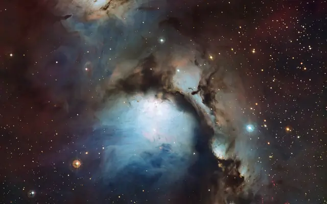 Photograph of M78, a reflection nebula in Orion.
