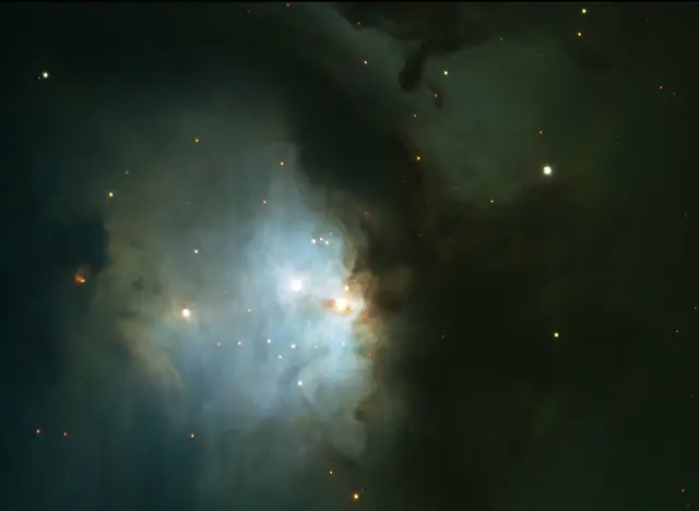 Photograph of M78, a reflection nebula in Orion.