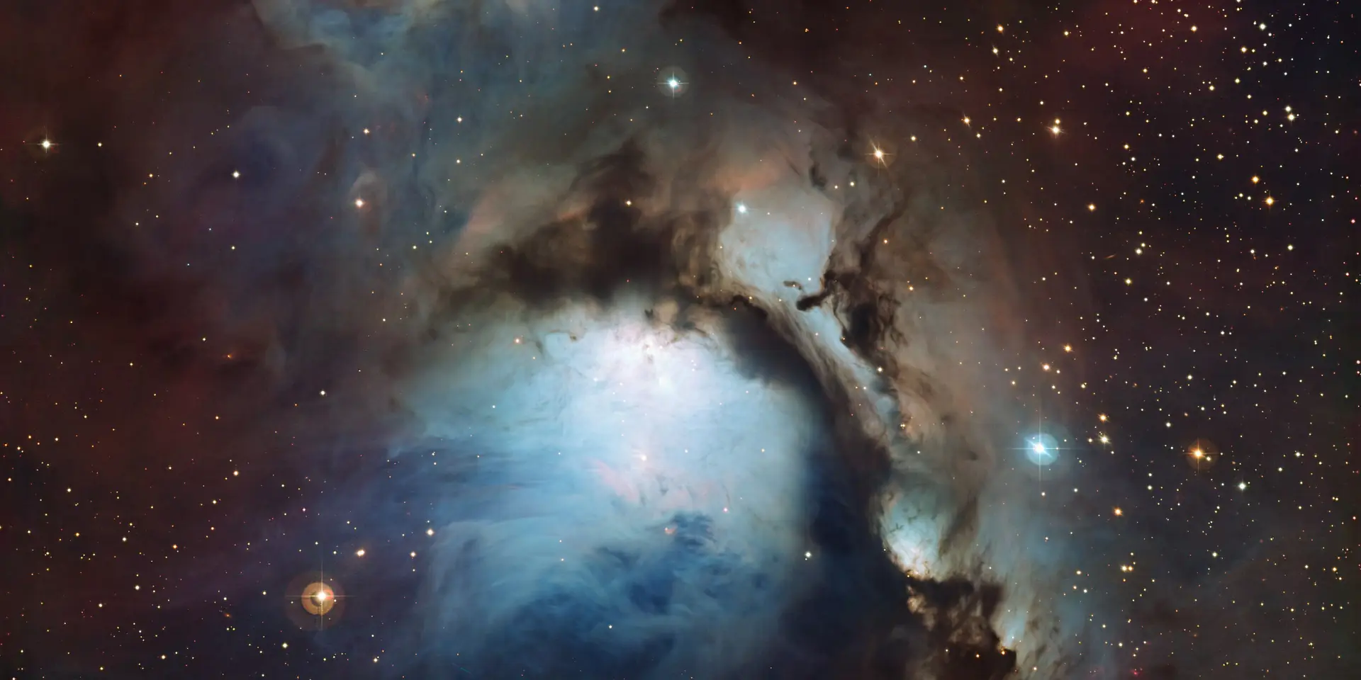 Photograph of M78, a reflection nebula in Orion.