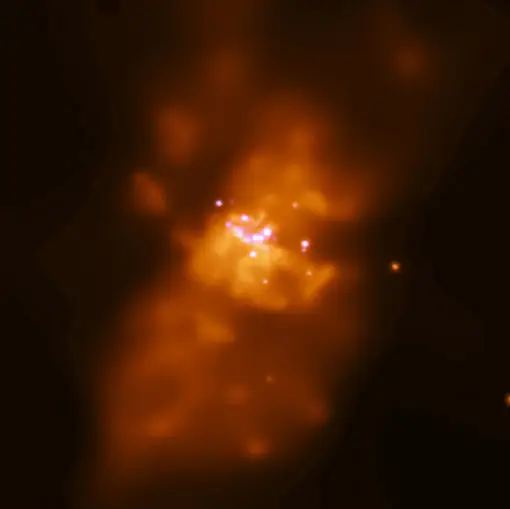Photograph of Cigar Galaxy, a spiral galaxy S? in Ursa Major.