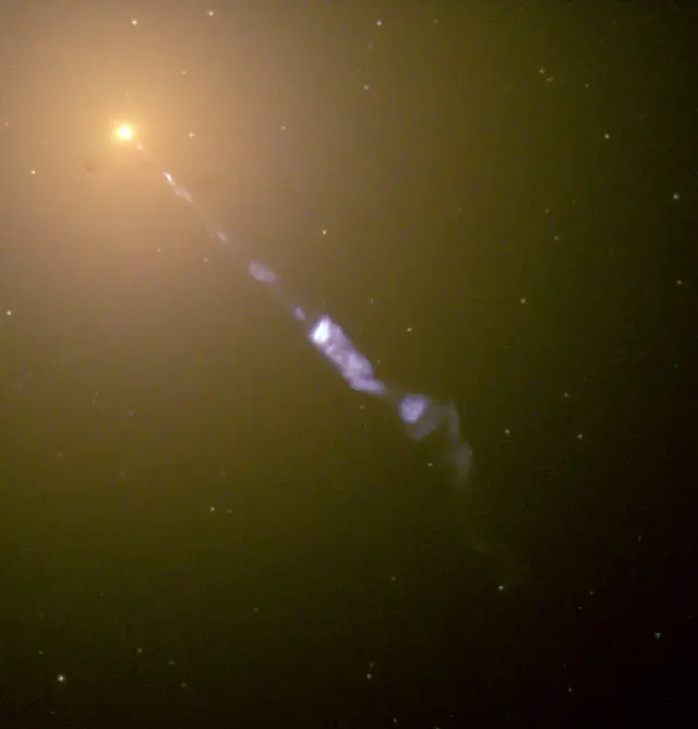 Hubble Space Telescope image of Virgo Galaxy, an elliptical galaxy E in Virgo.