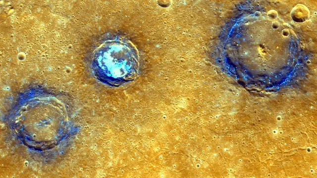 Photograph of Mercury, a terrestrial planet.