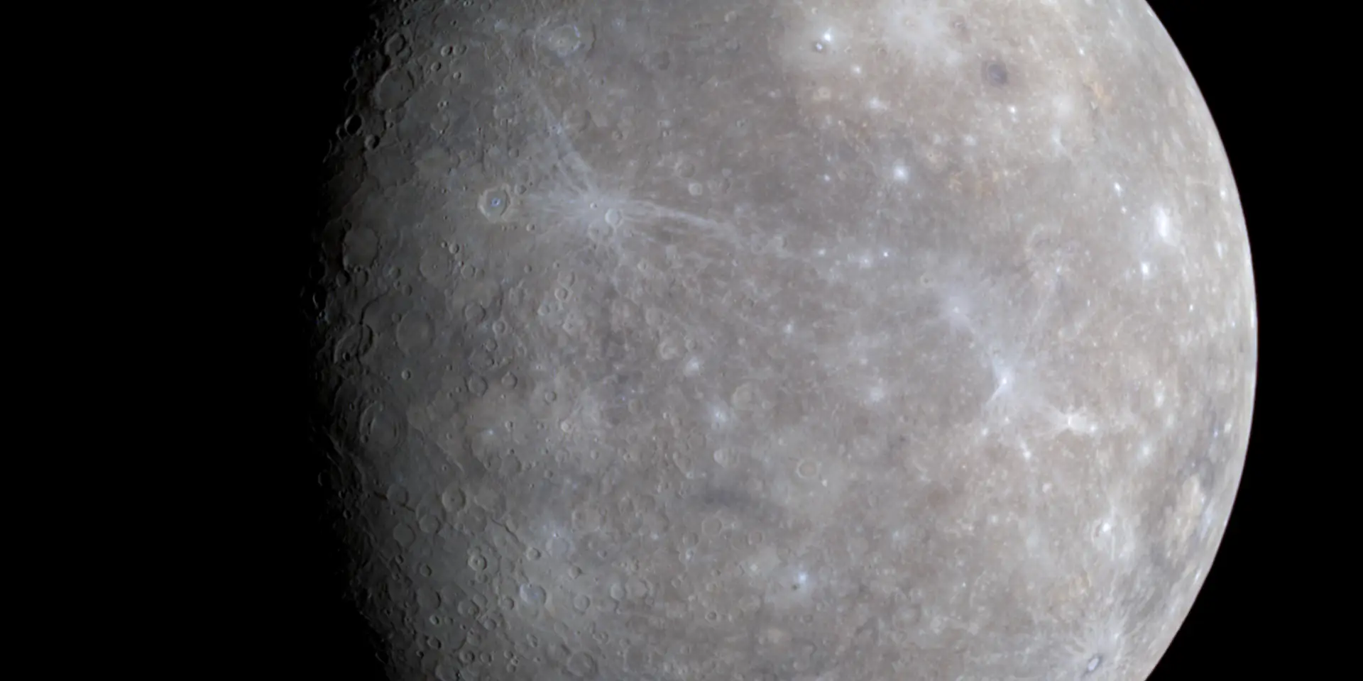 Photograph of Mercury, a terrestrial planet.