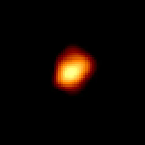 Photograph of Mira, an M5/6IIIe red giant in Cetus.