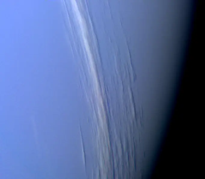 Photograph of Neptune, an ice giant.