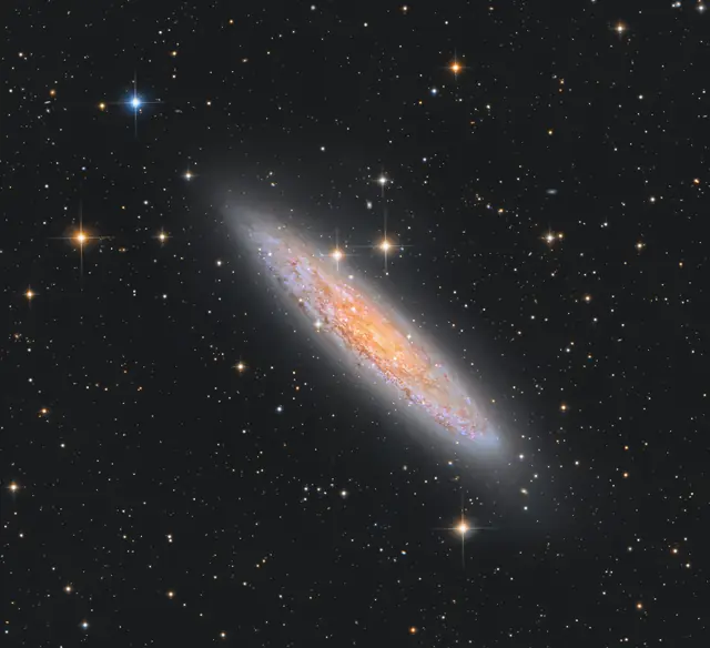 Photograph of Sculptor Filament, an intermediate spiral galaxy SABc in Sculptor.
