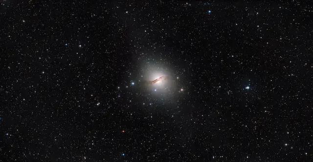 Hubble Space Telescope image of Centaurus A, a lenticular galaxy S0 in Centaurus.
