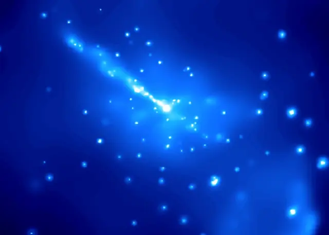 Photograph of Centaurus A, a lenticular galaxy S0 in Centaurus.