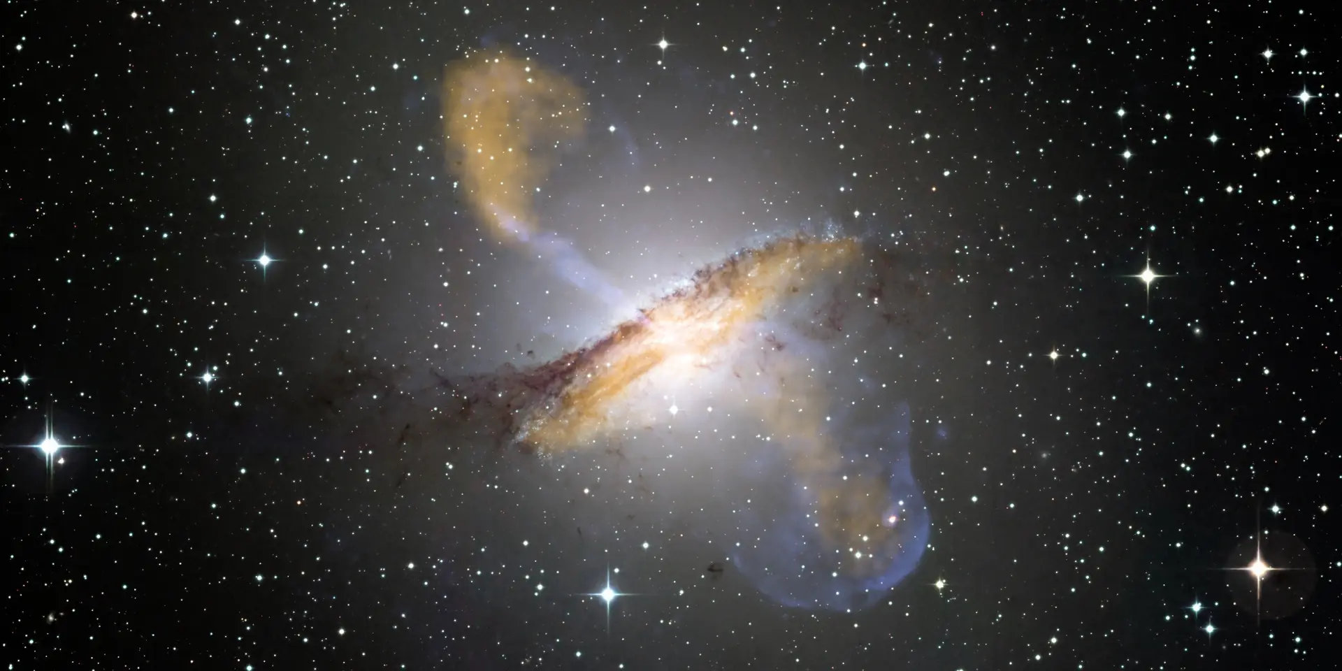 Photograph of Centaurus A, a lenticular galaxy S0 in Centaurus.