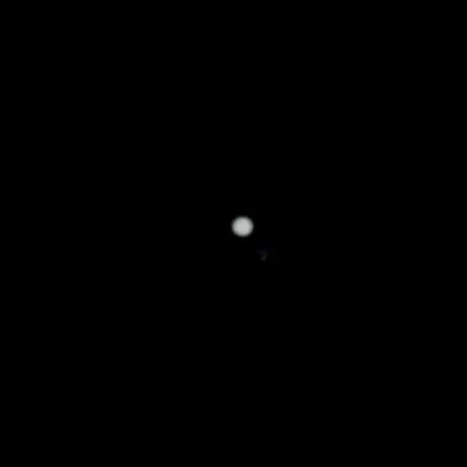 Photograph of Rigel, a B8Ia blue-white supergiant in Orion.