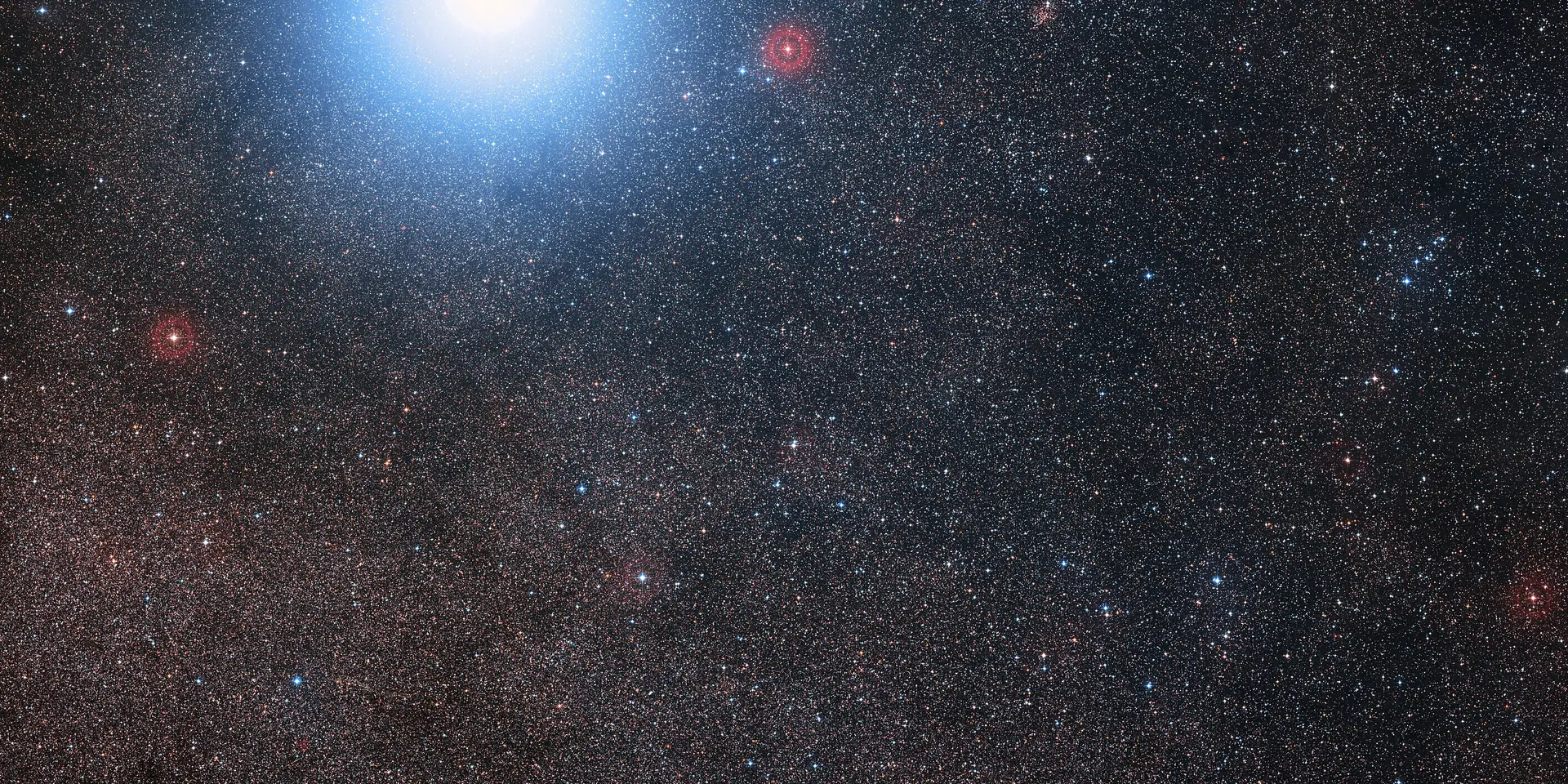 Photograph of Rigil Kentaurus, a G2V yellow main-sequence star in Centaurus.