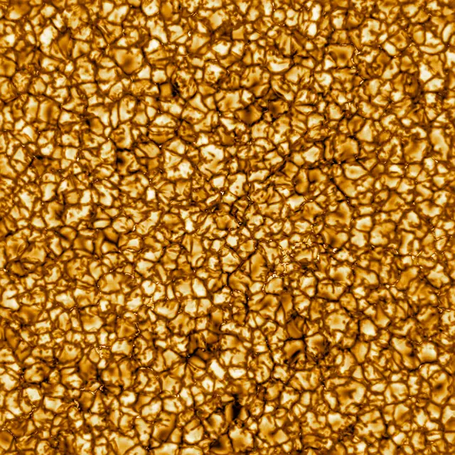 Photograph of the Sun, a G2V yellow main-sequence star.