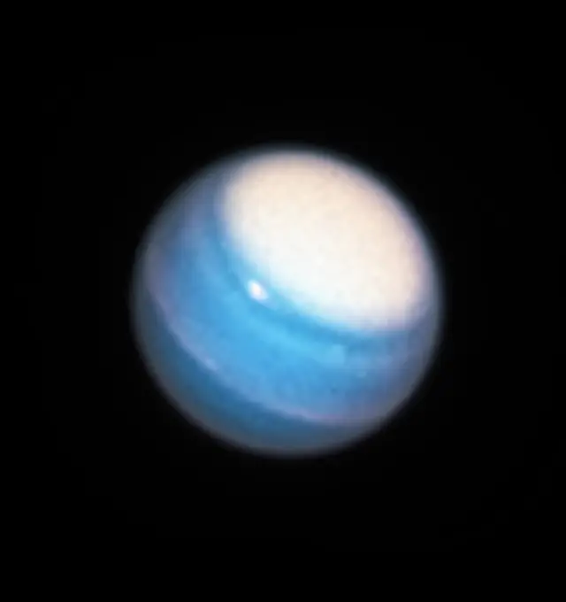 Photograph of Uranus, an ice giant.