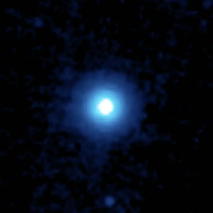 Spitzer Space Telescope image of Vega, an A0V white main-sequence star in Lyra.