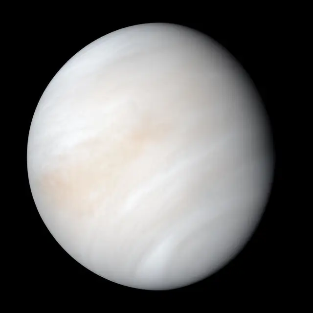 Photograph of Venus, a terrestrial planet.