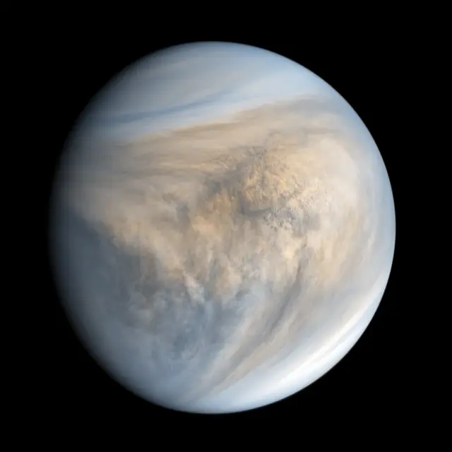 Photograph of Venus, a terrestrial planet.