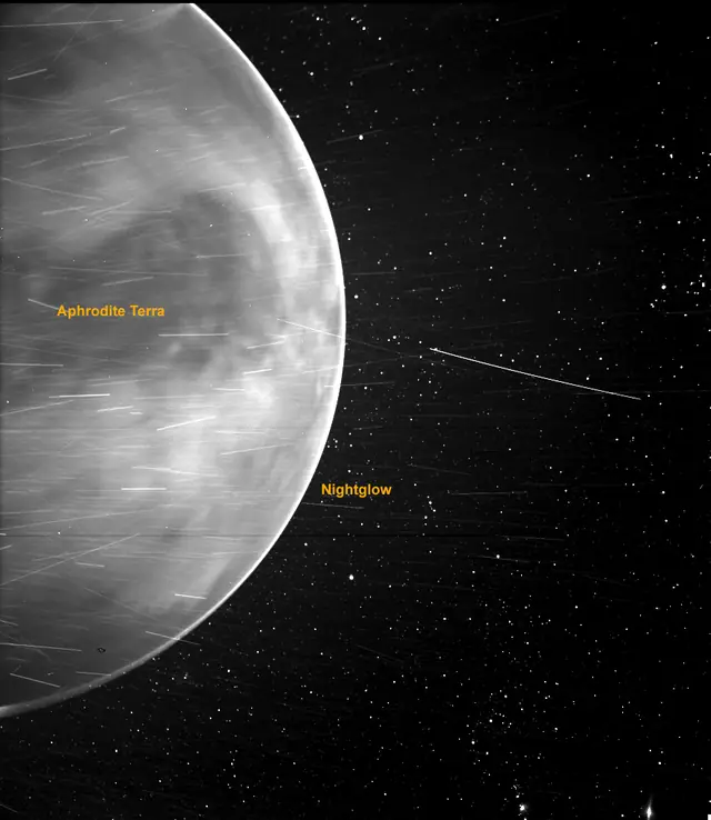 Photograph of Venus, a terrestrial planet.